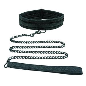 Sportsheets  Midnight Lace Collar And Leash