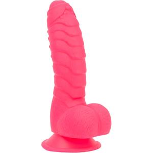 Naked Addiction Addiction - Tom Siliconen Geribbelde Dildo met Zuignap 18 cm