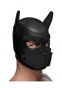 Spike Neoprene Puppy Hood - Black