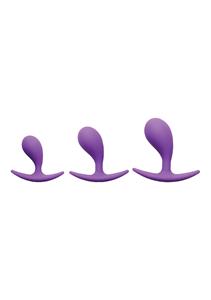 Booty Poppers Silicone Anal Trainer Set - Purple