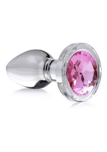 Pink Gem - Glazen Anaal Plug - Klein