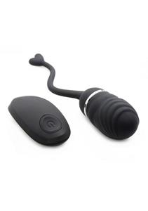 O-Bomb Rechargeable Remote Control Egg Vibrator - Black