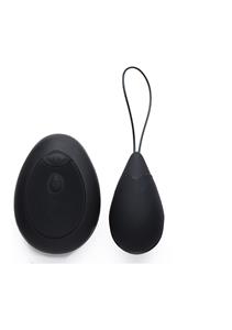 10X Silicone Vibrating Egg - Black