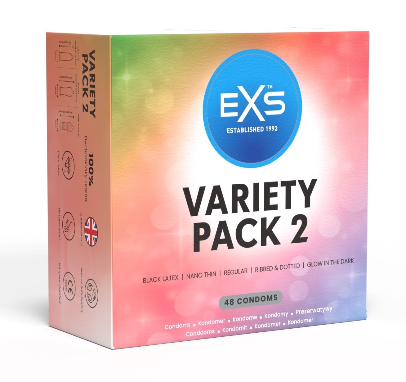 EXS Variety Pack 2 - Assortimentsverpakking In 7 Varianten 48 condooms