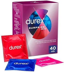 Durex Surprise Me Mix - Assortiment Van 40 Condooms Ladendoosje