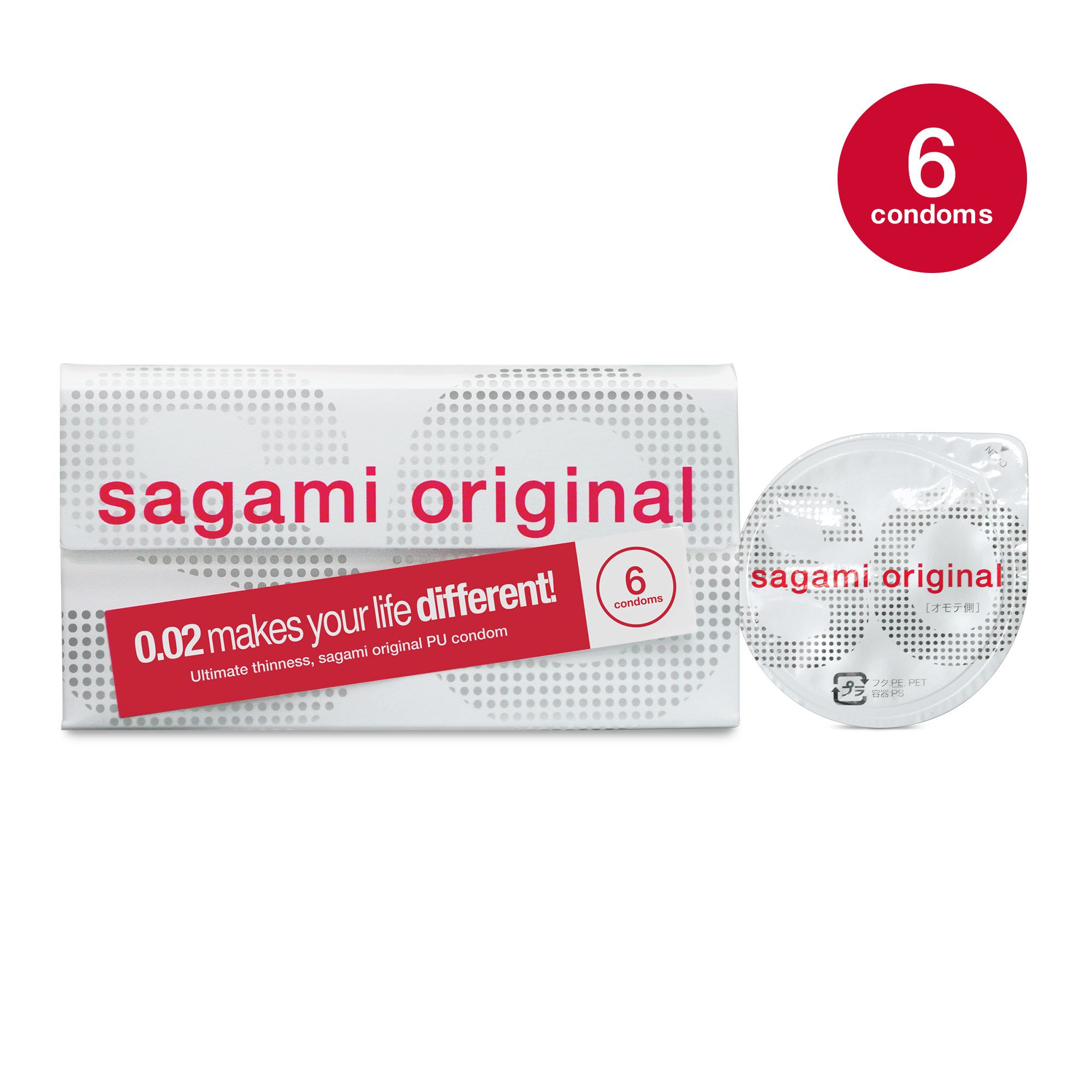 Sagami Original 0.02 - Ultradunne Latexvrije Condooms 6 stuks