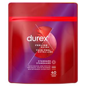 Durex  Condoms Thin Feel Extra Lube - 40 stuks