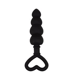 Chisa Black Mont - Siliconen Anaal ketting - Zwart