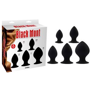 Chisa Siliconen Buttplug Set - Zwart