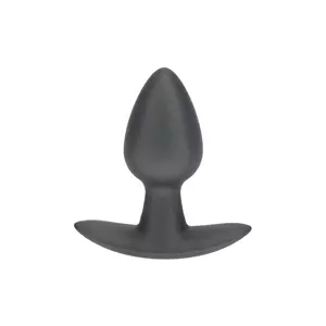 Ouch! Gladde Siliconen Buttplug 2.7 cm - Gunmetal