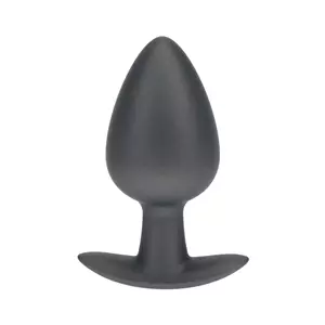 Ouch! Gladde Siliconen Buttplug 4 cm - Gunmetal