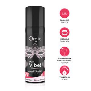 Orgie  Dual Vibe Liquid Vibrator Strawberry Gin & Tonic