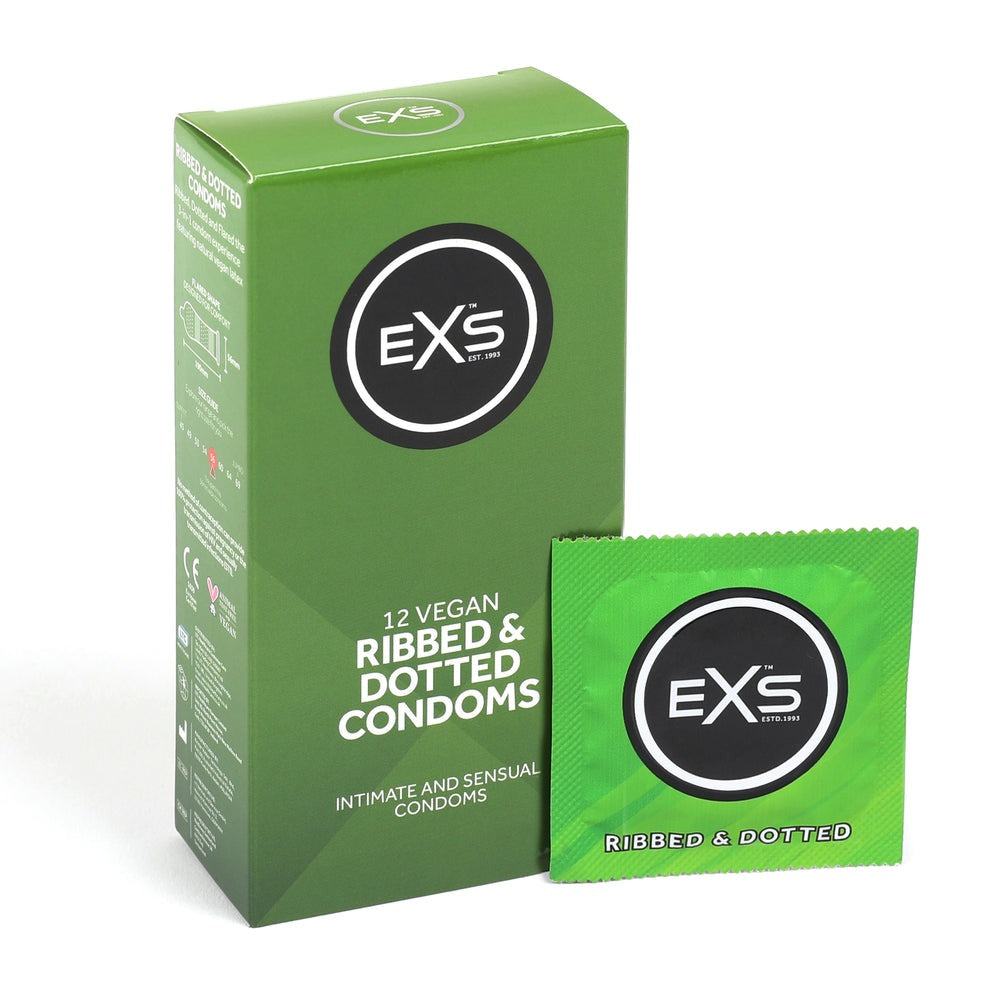 EXS Ribbed & Dotted Condooms 12 Stuks