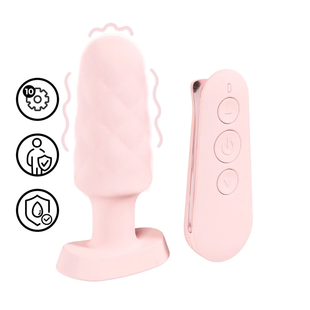 Loveline  Velvet - Remote Control Vibrating Butt Plug - Krachtig