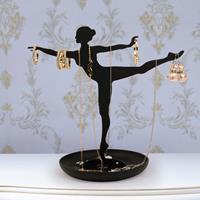 Kikkerland Gadget Ballerina Juwelenhouder - Zwart