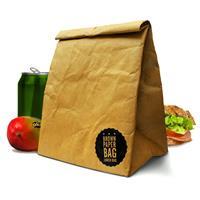 Bruine papieren lunch bag