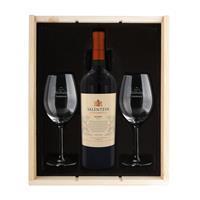 YourSurprise Wijnpakket met wijnglazen - Salentein Malbec - Gegraveerde glazen