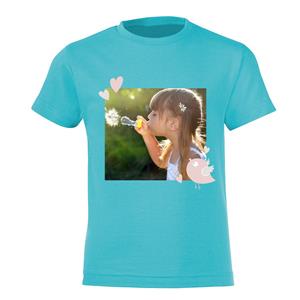 T-shirt - Kids - Lichtblauw - 12 jaar