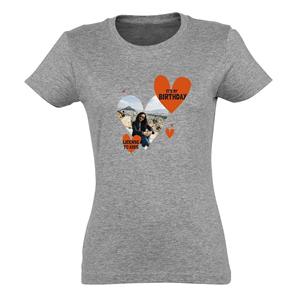 T-shirt - Vrouw - Grijs - XXL