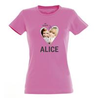 T-shirt - Vrouw - Roze - XXL