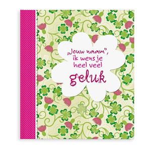 Boek met naam - Ik wens je heel veel geluk - Hardcover