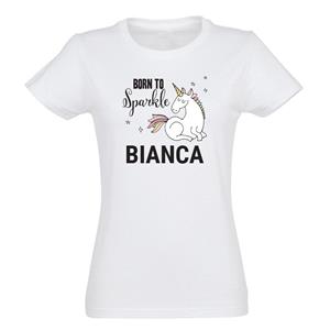 Unicorn T-shirt - Vrouw - Wit - M