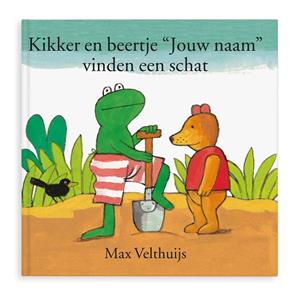 Boek met naam - Kikker en Beertje vinden een schat - Softcover