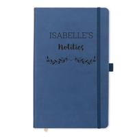 Notitieboekje gravure - Blauw