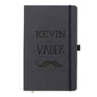 Vaderdag notitieboekje gravure - Zwart