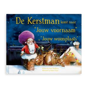 Boek met naam - De kerstman komt - Hardcover