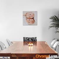 Foto op aluminium - Wit (ChromaLuxe) - 30 x 30