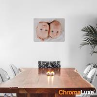 Foto op aluminium - Wit (ChromaLuxe) - x 30