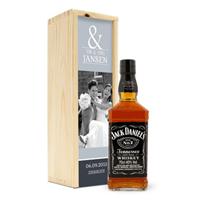 Whisky in bedrukte kist - Jack Daniels