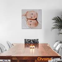 Foto op aluminium - Wit (ChromaLuxe) - x 40