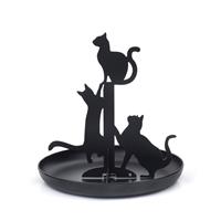 Kikkerland Black Cats Jewelry Stand