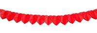 Folat BV Paper Mini Garland - Red Heart 2mtr.