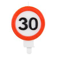 30th Birthday Traffic Sign Candle