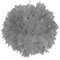 Folat pompom 30 cm papier zilver