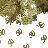 Confetti 50 jaar goudkleurig