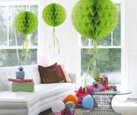 Honeycomb decoratie 30cm lichtgroen