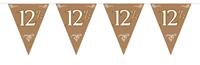 Bronzen vlaggenlijn 12,5 jaar huwelijk