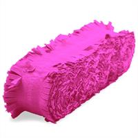 Folat Feest/verjaardag versiering slingers fuchsia roze 24 meter crepe papier -
