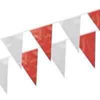 Fun & Feest Rood witte vlaggetjes