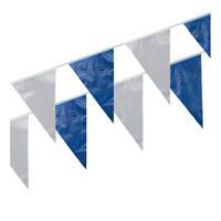 Fun & Feest Blauw en witte vlaggenlijnen