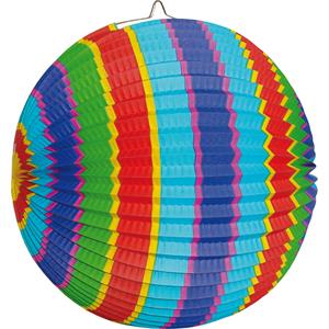 Fun & Feest Lampion met verschillende kleuren 26cm