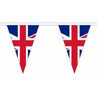 Fun & Feest Britse slinger met puntvlaggetjes 5 meter