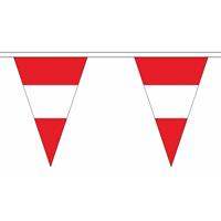 Fun & Feest Oostenrijk slinger met puntvlaggetjes 5 meter