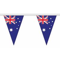 Fun & Feest Australie slinger met puntvlaggetjes 5 meter