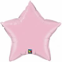 Qualatex Helium folie ballon licht roze ster 50 cm