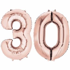 Rose gouden ballon 30 jaar